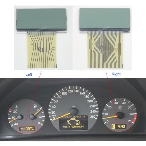 Dashboard LCD Screen Instrument Cluster Display for Mercedes Benz C class W202 E class W208 CLK W210 SLK 170