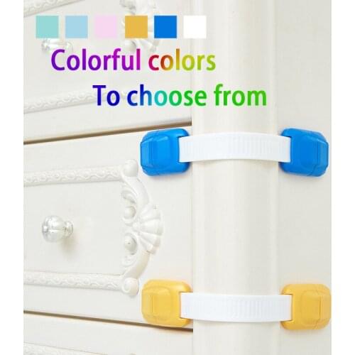1/10pcs Multi-function Baby Drawer Lock Plastic Child Safety Lock Cabinet Refrigerator Window Closet Protective Toddler Protect