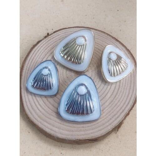 10pcs shell metal buttons garment coat sewing accessories buttons for clothing crafts