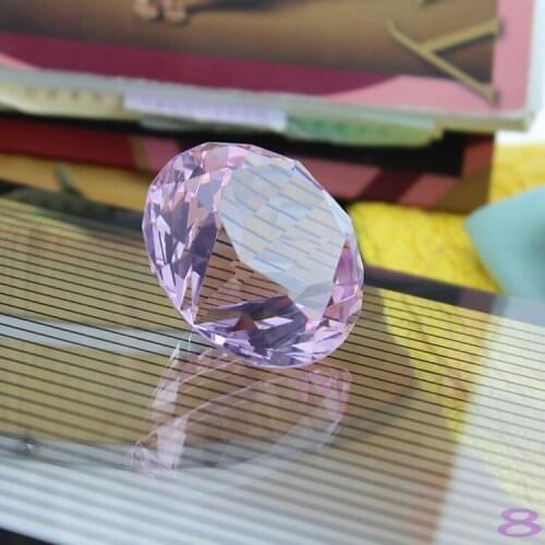 50mm 50pcs Pink Crystal Diamond Crystal Diamond Gift Crystal Diamond Paperweight Wedding Decoration
