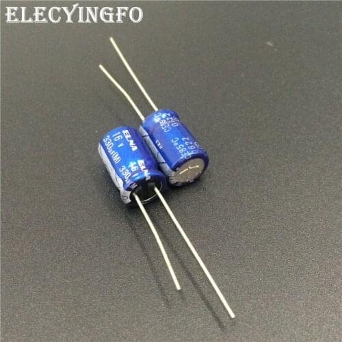 50pcs 330uF 16V330UF Japan ELNA RE3 Series 8x11.5mm 16V330uF Audio capacitor