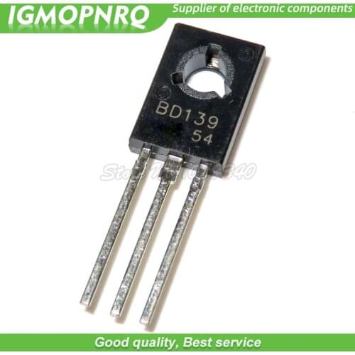 50pcs BD139 D139 TO-126 NPN 1.5A 80V NPN Epitaxial Triode Transistor new original