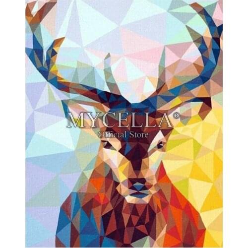 5D Diamond Painting Kit Colorful Deer Hermione Diamond Embroidery Cross Stitch DIY Rhinestone Mosaic Full Wall Decor Canvas