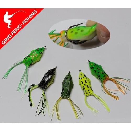 8/13g 5/5.5cm Frog Silicone Bait Fishing Soft Lure Spinner Squid Thunder Frog Jig Spoon Trolls Soft Bait Sea Ice Fishing