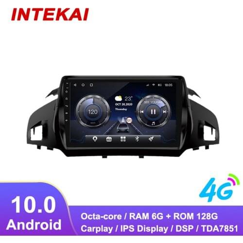 9"Android 10.0 Car Radio GPS Navigation autoradio multimedia player for Ford kuga escape C-max 2013 2017 head unit stereo