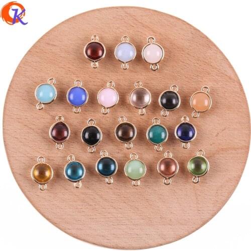 Cordial Design 100Pcs 9*14MM Jewelry Accessories/Earring Connectors/Charms Jewelry/Crystal DIY Making/Hand Made/Earring Findings