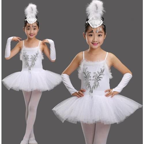 Professional White Swan Lake Ballet Tutu Costume Girls Children Ballerina Dress Kids Ballet Dress Dancewear Dance Dress For Girl
