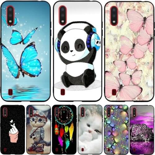 For Samsung Galaxy M01 SM-M015F Case Soft TPU Silicone Case For Samsung Galaxy M01 M 01 Cover Animals Capa For Samsung M01 Shell