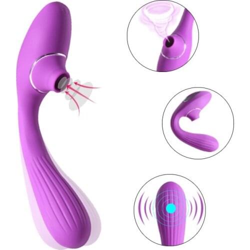 Clitoris Sucker Dildo Vibrator for Woman Wireless Vibrator Oral Blowjob Clit Stimulator Vagina Sucking Vibrators Adult Sex Game