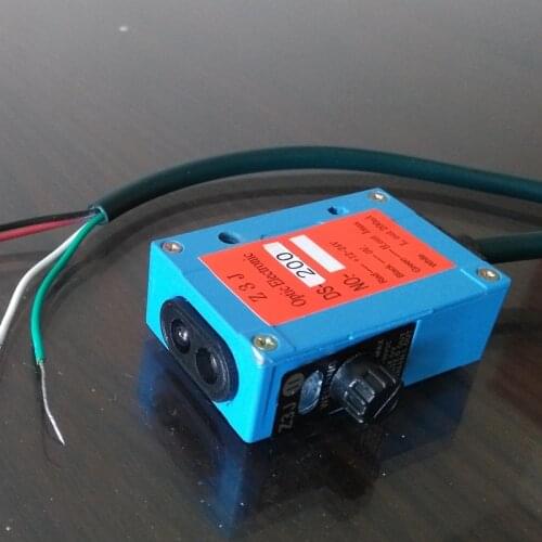 Diffuse Reflection Photoelectric Sensor 12-24V Human Vehicle Small Angle 0.2-2M Short Distance Induction Switch