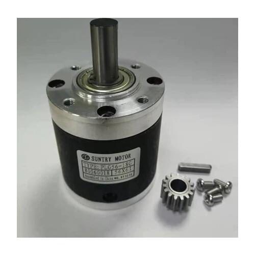Speed ratio 13: 1 / 15: 1 /18:1planetary reducer 56mm Round input flange for DC motor with shaft diameter 6mm or 6.35mm or 8mm