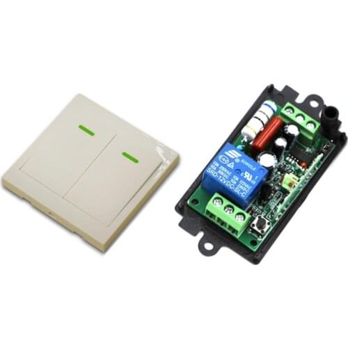 New 315MHZ 43MHZ 1CH Remote Control Switch Receiver + White Transmitter Safer Operation Wall Switch 110V 220V