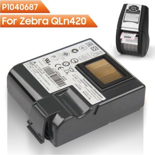 Original Replacement Battery P1040687 For Zebra QLn420 Authentic Rechargable Battery 4900mAh