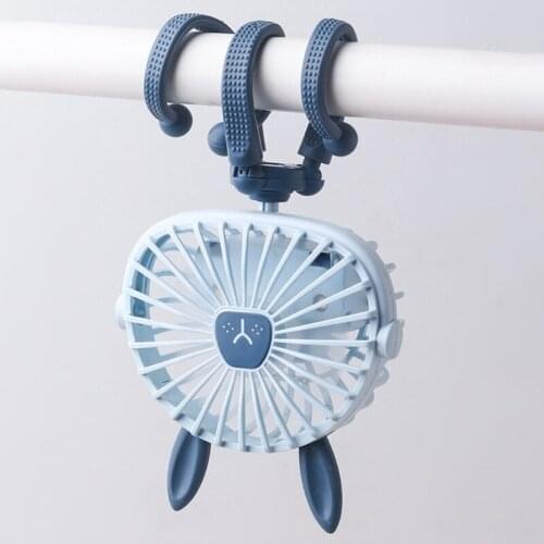 Octopus Fan Deformable Bracket Mini Clip-on Desk Fan Portable 3 Speed 360 Rotating USB Rechargeable Desktop Air Cooler