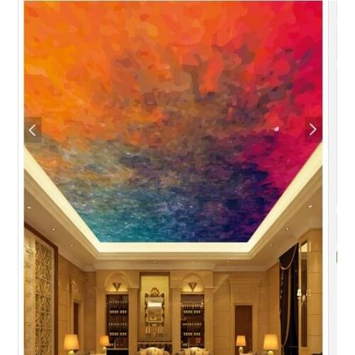Custom photo wallpaper 3d ceiling wallpaper murals Abstract color ceiling frescoes zenith murals wall papers