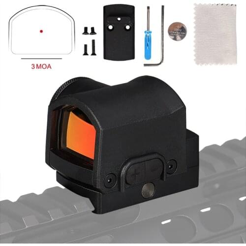 Tactical hunting accessories red dot sites 1x25 Airsoft MRS 3 MOA Red Dot Sight scope for rifle Picatinny rail mount 2-0133