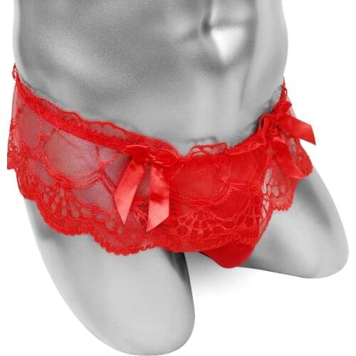 Skirted Sexy Sissy Panties With Penis Pouch For Mens Thong Underwear Sissy Lingerie Fashion Crossdressers G Strings Male Thong