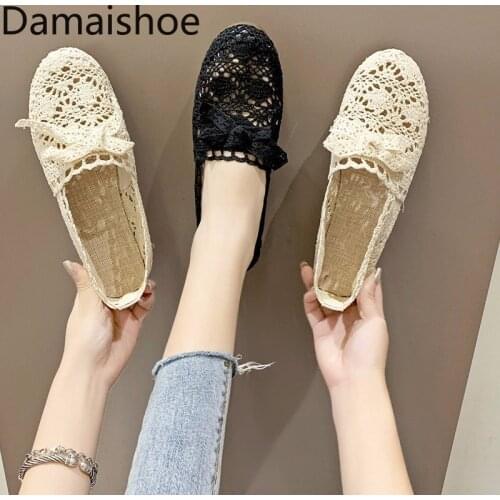 Womens Shoes Summer Mesh 2021 New Fashion Breathable Hollow Flat Soft Bottom Pregnant Breathable Women Comfortable Cloth Shoes