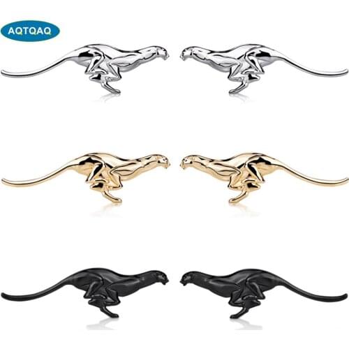 1Pcs 3D Car Stickers and Decals Metal Leopard Badge Decoration Universal For Most Cars