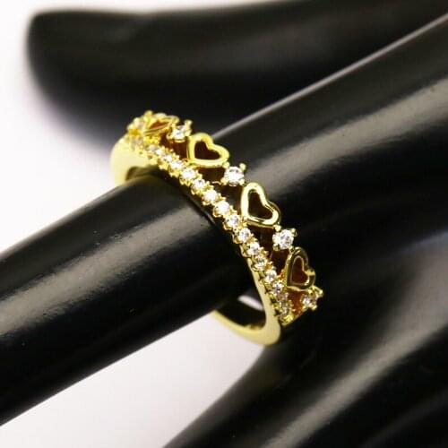 10 Pieces Adjustable rings for women zircon jewelry Heart shape rings for women rings for women jewelry accessories 8165