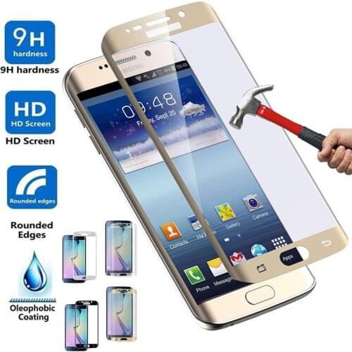 3D Curved Full Cover Tempered Glass Film Screen Protector for Samsung Galaxy S6Edge S6 S7 S 6 7 Edge 8 On S8 Plus S8plus 9H Glas