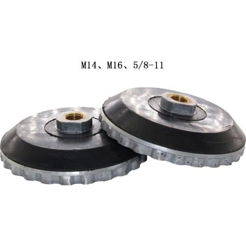 100mm 125mm Snail Lock Backer Pad Adapter Aluminum M14 M16 5/8"-11 Thread For Stone Holder Plishing Pads Hook and Loop