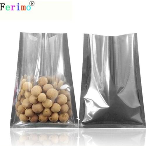 Free shipping 100pcs 16*24cm and flat bag bag translucent aluminum composite bag pocket Ming powder bag
