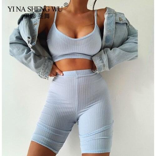 Two Piece Seamless Yoga Set Women Gym Clothes Fitness Workout Shorts Sports Bra Sportswears Women Crop Bra Shorts Set Sportswear