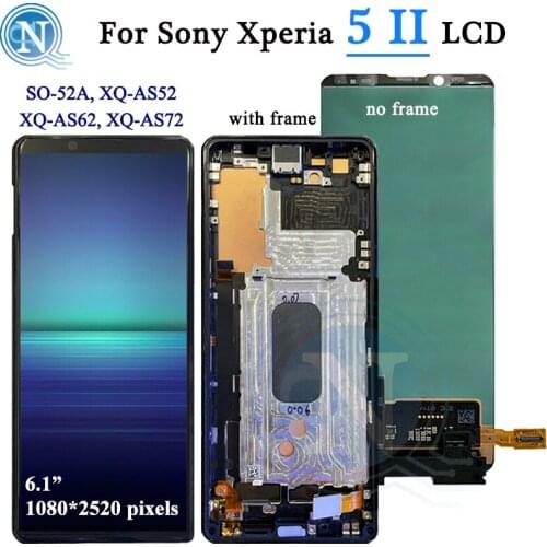 For Sony Xperia 5 II LCD Display Touch Screen Digitizer Assembly For Sony Xperia 5 ii display SO-52A, XQ-AS52, XQ-AS62, XQ-AS72