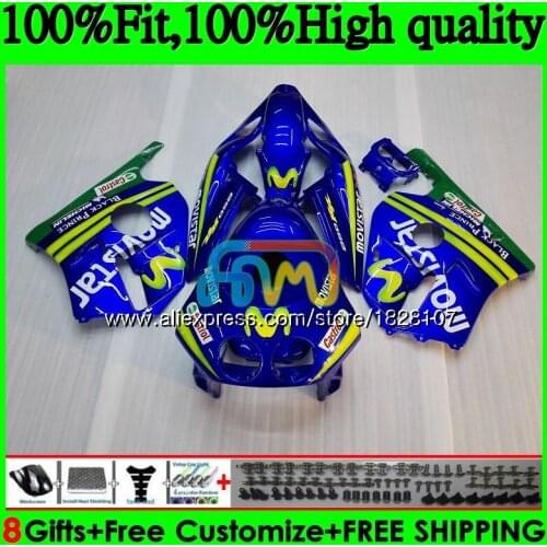 Injection Body For HONDA CBR 250RR 250R 250 Movistar Blue RR 88 89 142BS.4 CBR250 RR MC19 MC 19 CBR250RR 1988 1989 OEM Fairings