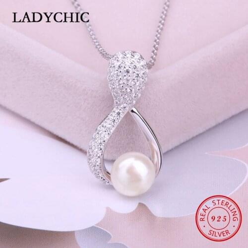 Женские ожерелья из жемчуга LADYCHIC China At AliExpress