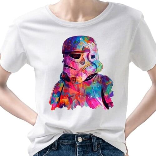 Hot Sale printed Women T-shirt 2021 Fashion Tops star wars Tshirt Summer O-neck short sleeve female Tshirt Harajuku t shirt