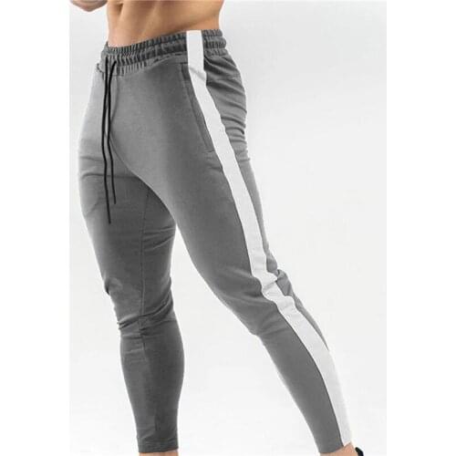 2020 Men Sports Pants With Pocket Men Drawstring Pants for Fitness Workout Running Casual Wear