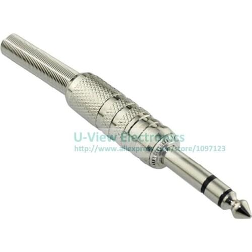 NCHTEK Advanced Pure Copper 1/4'' 6.35mm Stereo Male Plug Mixer Microphone Speaker Audio Connector Plug/Free Shipping/10PCS