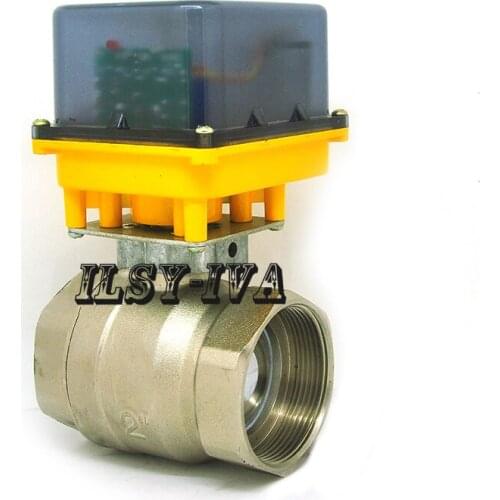 2017 new DN50 G2" AC12V/24V/220V brass electric ball valve with CR03/CR04 Wires
