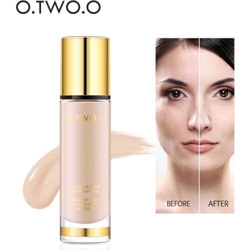 O.TWO.O Liquid Foundation Make Up Concealer Whitening Moisturizer Waterproof 30ml Foundation Primer Easy to Wear Soft Carrying