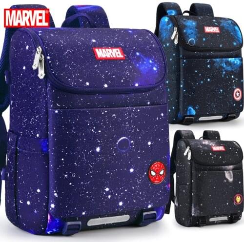 Original Marvel Spider-Man Captain America School Bag Boys Children Backpack Travel Backpacks for School Teenagers Girls