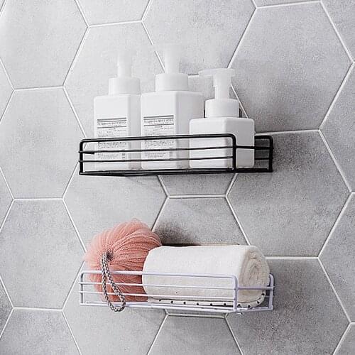Bathroom Shelf Shower Gel Shelf Toilet Punch-free Washing Hanging Basket Wall Hanging Storage Rack Bathroom Accessories