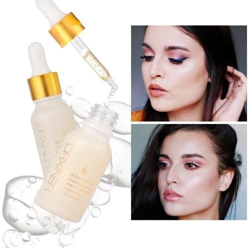 Drxiner 24k Rose Gold Elixir Makeup Primer Anti-Aging Moisturizer Face Care Essential Oil Makeup Base Liquid 15ml make up primer