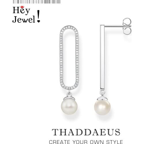 New Classic Pearl Drop Earring Gift For Women High Quality Timeless Versatile Style Feminine Fine Jewelry in 925 Sterling Silver