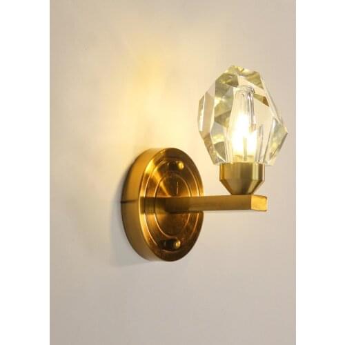 Modern LED Crystal Wall Lamps Nordic living room Bedroom Bedside Lamp Corridor Stairs Home Decor diamond Wall Lights Fixtures