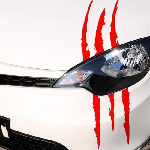 Reflective Claw Scratch Marks Headlight Decal Car Stickers for Citroen C-Quatre C-Triomphe Picasso C1 C2 C3 C4 C4L C5 Elysee