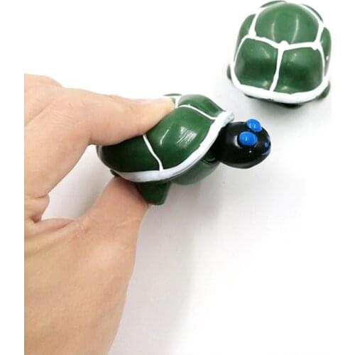 Party Supplies Novelty Turtle Prank Toy for Kids Practical Joke Toy Prop Set Anti-anxiety Squeeze Pinch Toy Tortoise