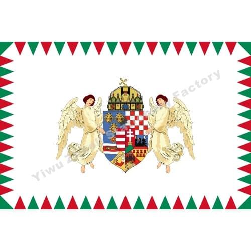 Hungary 1920 flag 150X90cm (3x5FT) 120g 100D Polyester Double Stitched High Quality Banner Free Shipping
