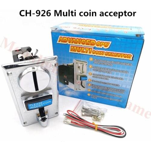 1PC/Lot CH-926 Multi Coin Acceptor intellight CPU Coin validator for 6 kinds of coins suits for Vending machine arcade games
