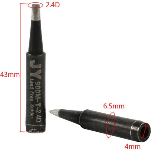 10pcs/lot Lead-free black steel soldering tips 900 Series Welding Sting for Yihua/Aoyue/Saike/Atten 936 Solder Iron Welding Tool