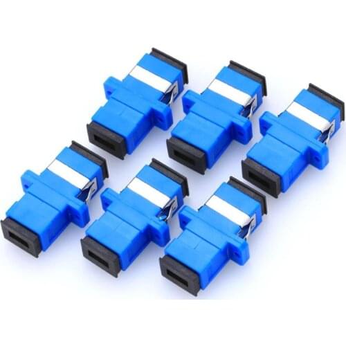 100pcs SC/UPC Adapter New SC Fiber Optic Adapter SC Flange Coupler Fiber Coupler