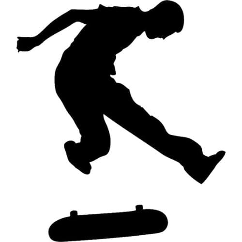 17*14.7cm SKATE DECAL KICKFLIP STICKER DECAL car accessories Handsome And Cool Motorcycle SUVs Bumper Laptop Car Styling