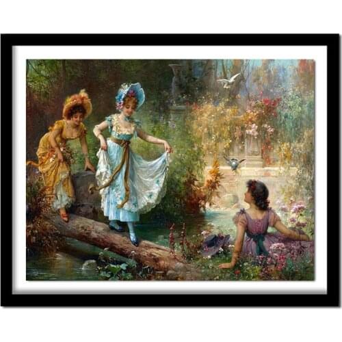 5D DIY Diamond Paintings Digital Paintings Diamond Embroidered Three Sisters Flowers Cross Stitch Kit Inlaid Diamond Mural Z195