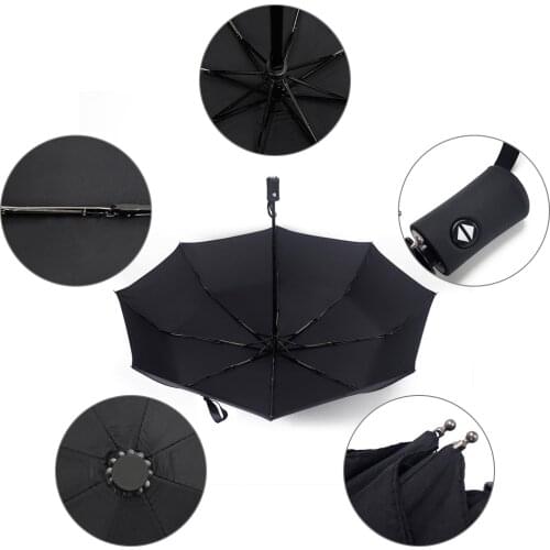 3Fold Automatic Windproof Business Umbrella Rain Women For Men Gift Parasol For Volvo XC90 XC60 S40 S60 V40 V60 V70 S80 S90 C30